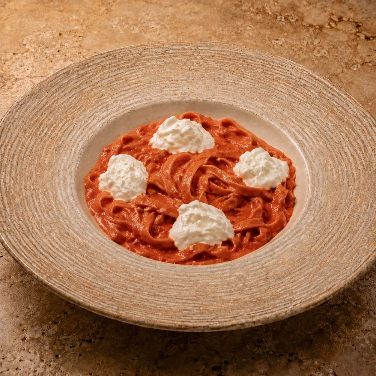 Köz Biber Soslu Fettuccine